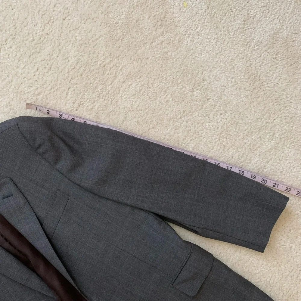 NWOT Hickey Freeman Loro Piana Grey Wool Blazer